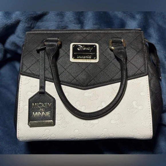 Mickey Loungefly Black and White Tote Bag - Picture 3 of 3
